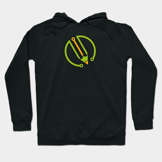 Tech Education Logo Hoodie by Toogoo